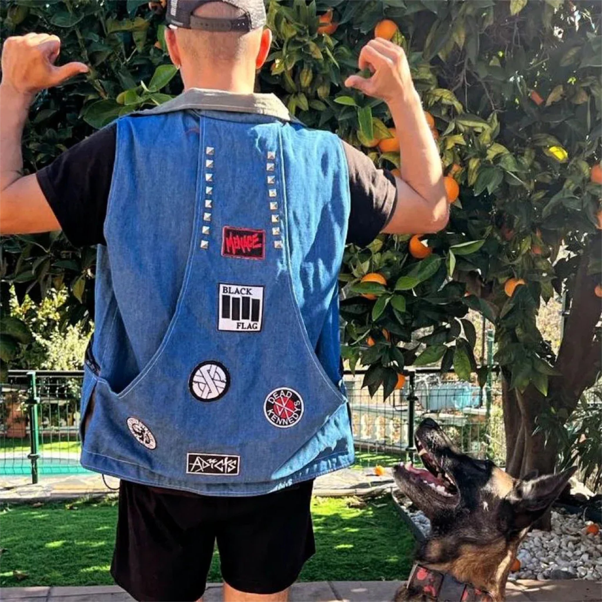 Chaleco TOXIC de adiestramiento canino | Vaquero resistente + bolsillos grandes | BOW