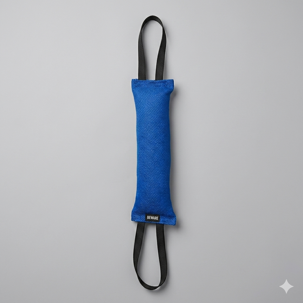 Mordedor NOIS de tela francesa con doble asa | Resistente para perros | BOW