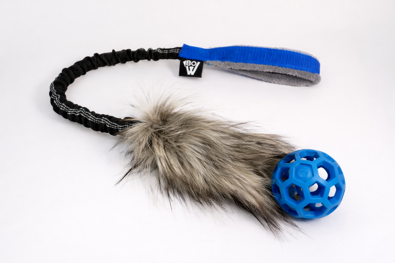 02: Detalle de pelota JW 9 cm del mordedor TEJO, estímulo rápido para iniciar juego