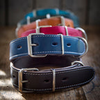 Collar de cuero personalizado - Beware of the owner