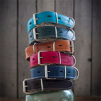 Collar de cuero personalizado - Beware of the owner