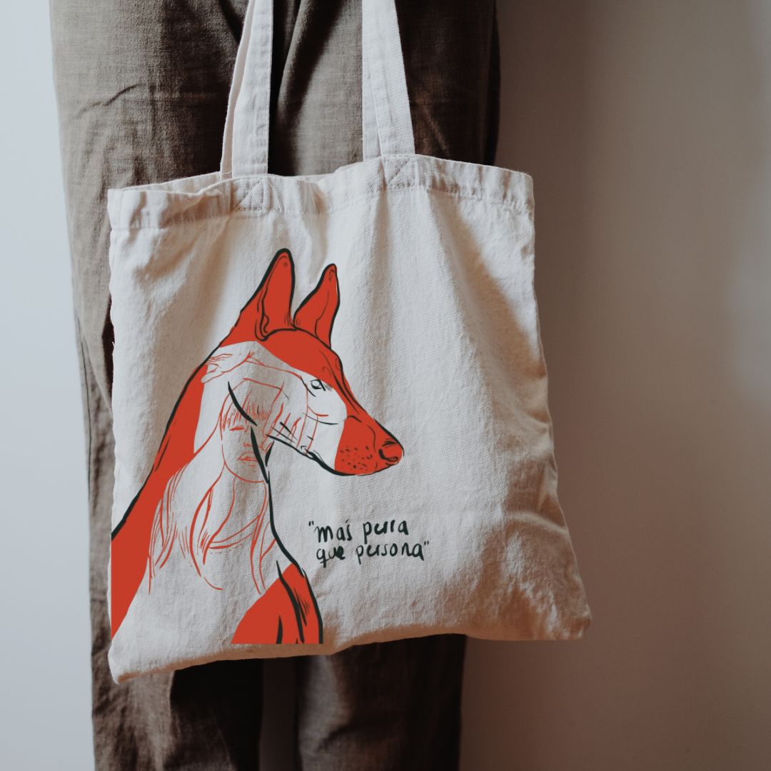 Tote Bag más perra que persona - Tote Común (38x42´5 cm)